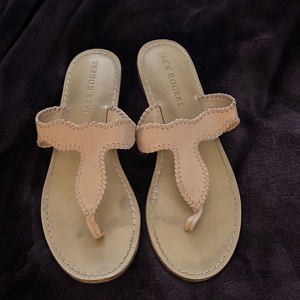 Jack Rogers Women's Cream Sandals
